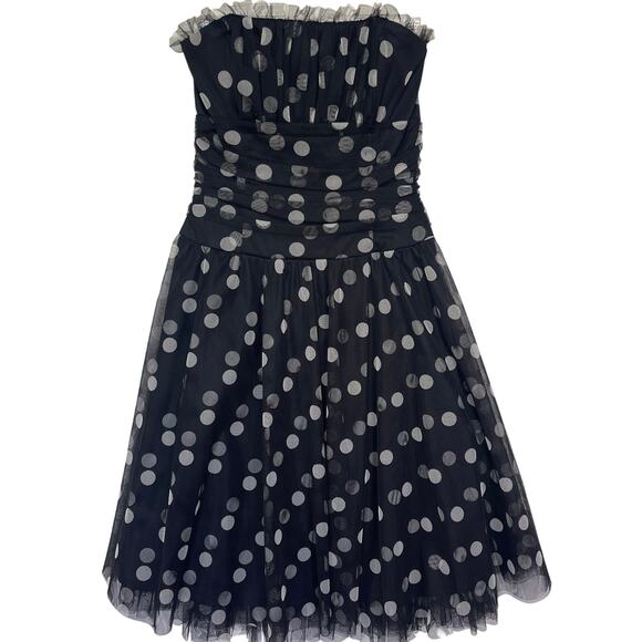 Scott McClintock Dresses & Skirts - SCOTT MCCLINTOCK Vintage Women’s Black and White Polka Dot Mini Dress